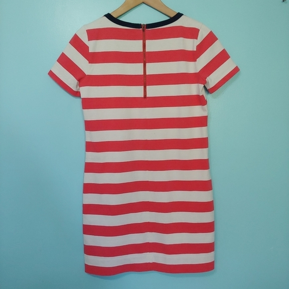 J. Crew Rugby Stripe Dress In Pink XS - Picture 5 of 9
